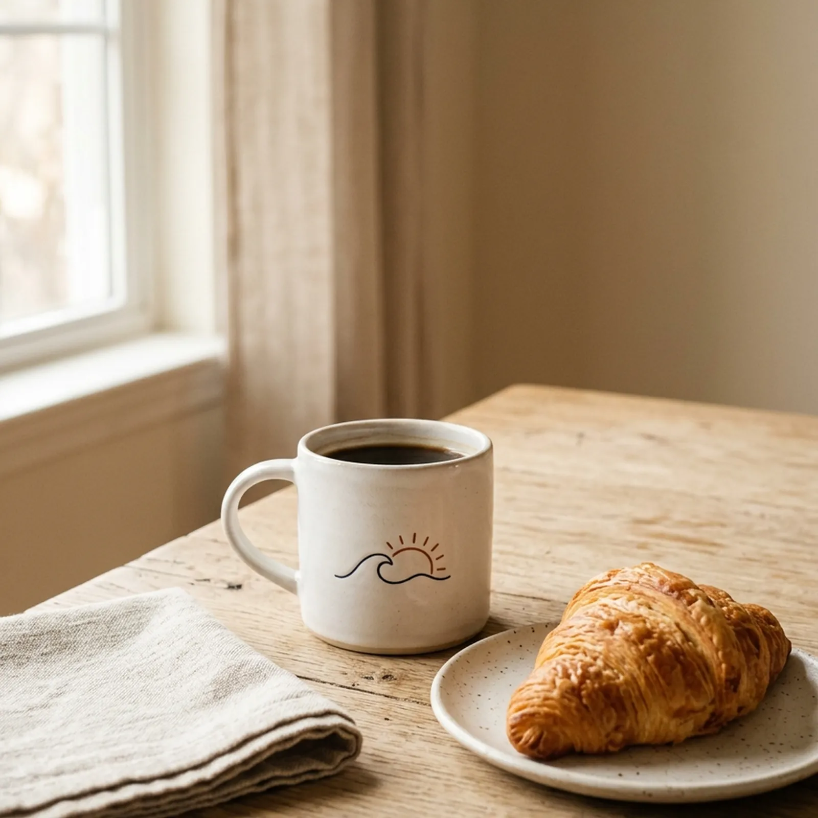 Printed ceramic mug